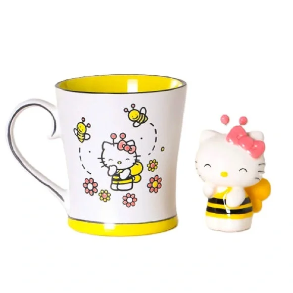 Hello Kitty Bee 🐝 Happy Mug Set - Picture 7 of 11